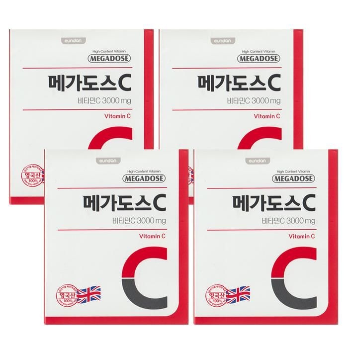 [고려은단] 메가도스C 비타민C 3000 3g x 60포 4박스 -SDL-