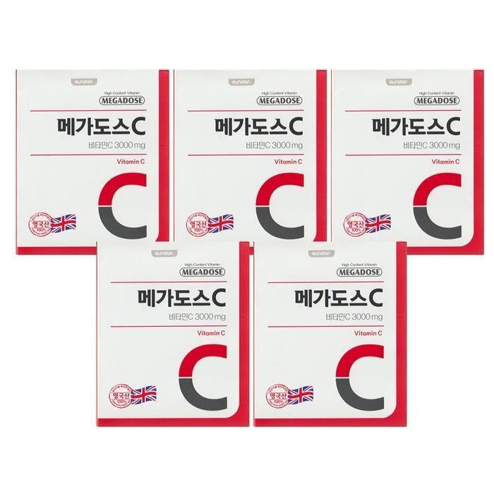 [고려은단] 메가도스C 비타민C 3000 3g x 60포 5박스 -SDL-