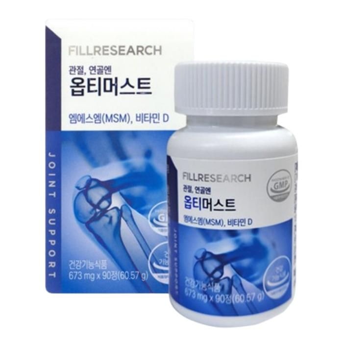 필리서치 옵티머스트 관절 연골엔 Opti MSM 90정 1개월