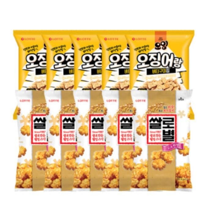 오잉 오징어+쌀로별 총 10봉 가정용 가족 스낵 간식
