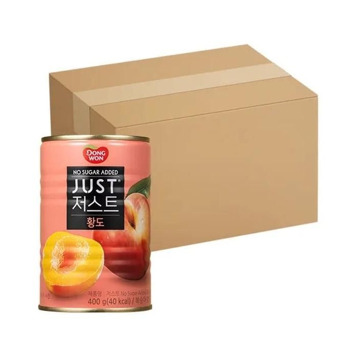 동원 저스트 노슈가 황도 2절 400g x 24캔