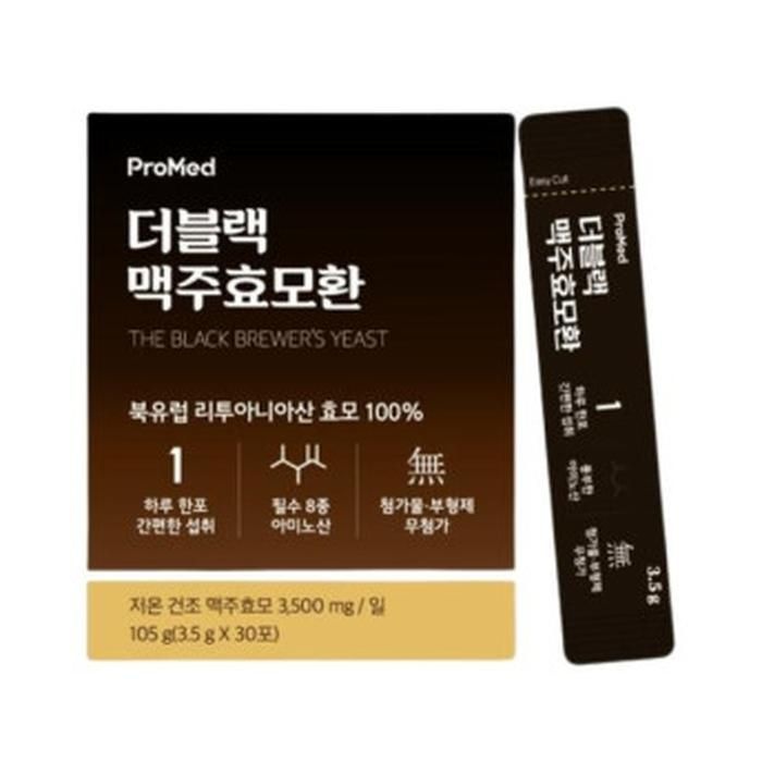 [프로메드] 프로메드 더블랙 맥주효모환 3.5g x 30포_