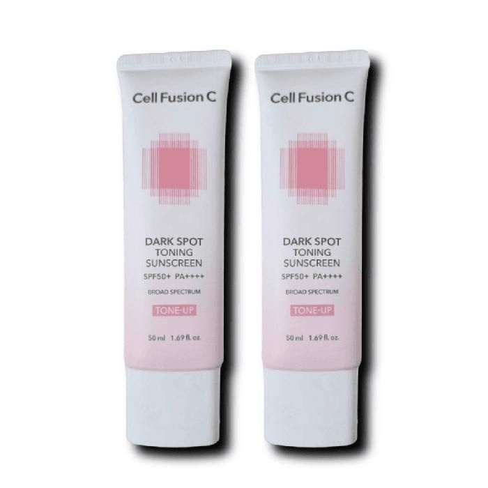 셀퓨전씨 선크림 다크스팟 잡티 토닝 썬스크린 50ml 2개