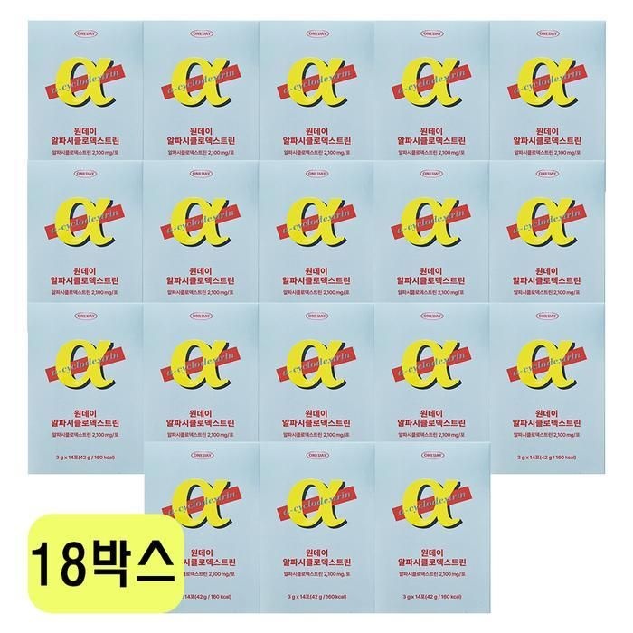 데이즈온 원데이 알파시클로덱스트린 3g x 14포 x 18박스 FWS