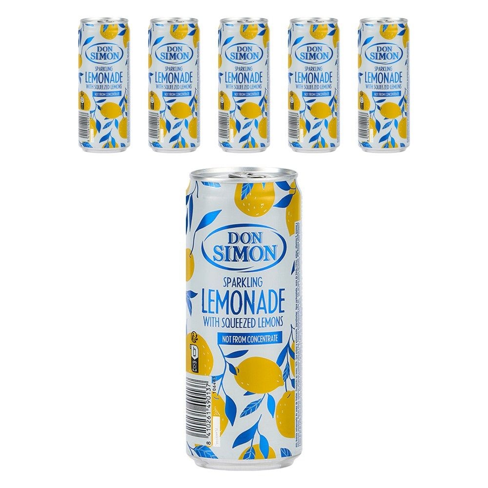 (1+1) 돈시몬 착즙 스파클링 레몬에이드, 330ml, 6개 2Set