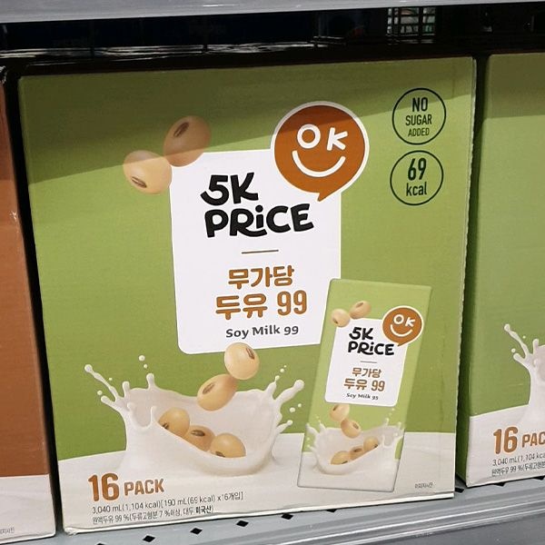 5K프라이스 무가당 두유99 190ml x 16입