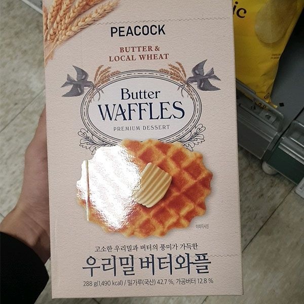 피코크 우리밀 버터와플 288g