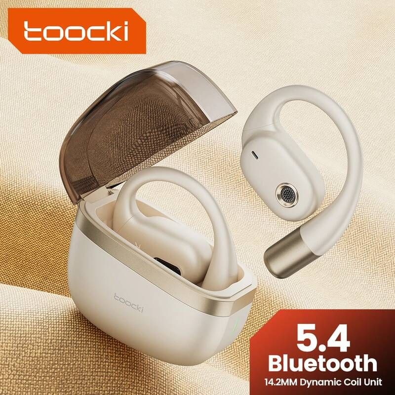Toocki [해외] 오픈형이어폰 Toocki OWS 무선 이어폰 세미 인 이어 헤드셋 블루투스 54개방형 3D 스테레오 300mAh 헤드폰 야외 스포츠