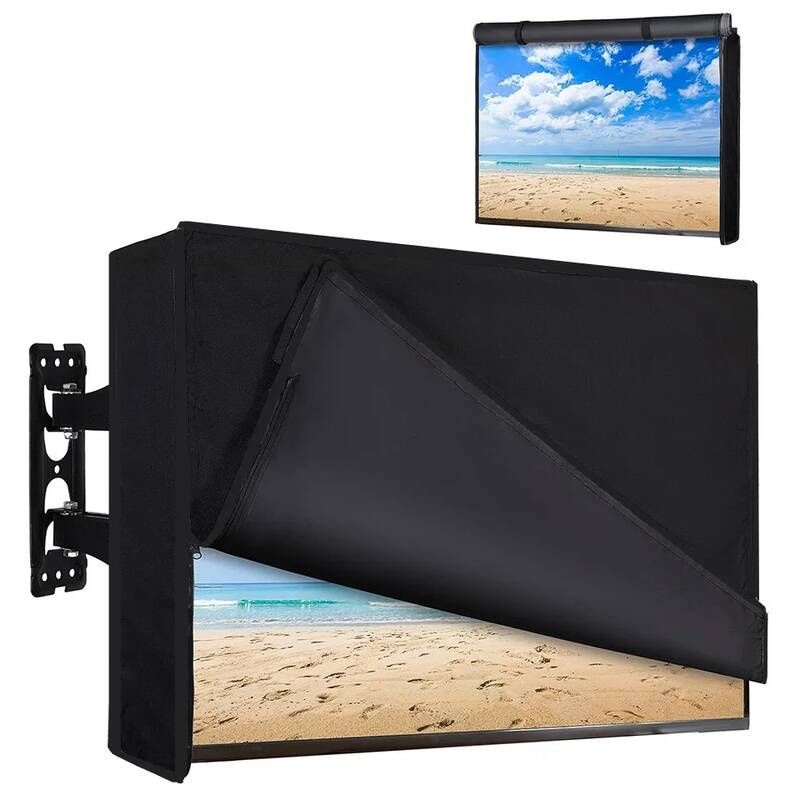 [해외] 티비보호커버 야외 TV 커버 롤업 전면 플랫 지퍼 방수 LED LCD 스크린 100인치 90인치 85인치 75인치 65인치 55인치