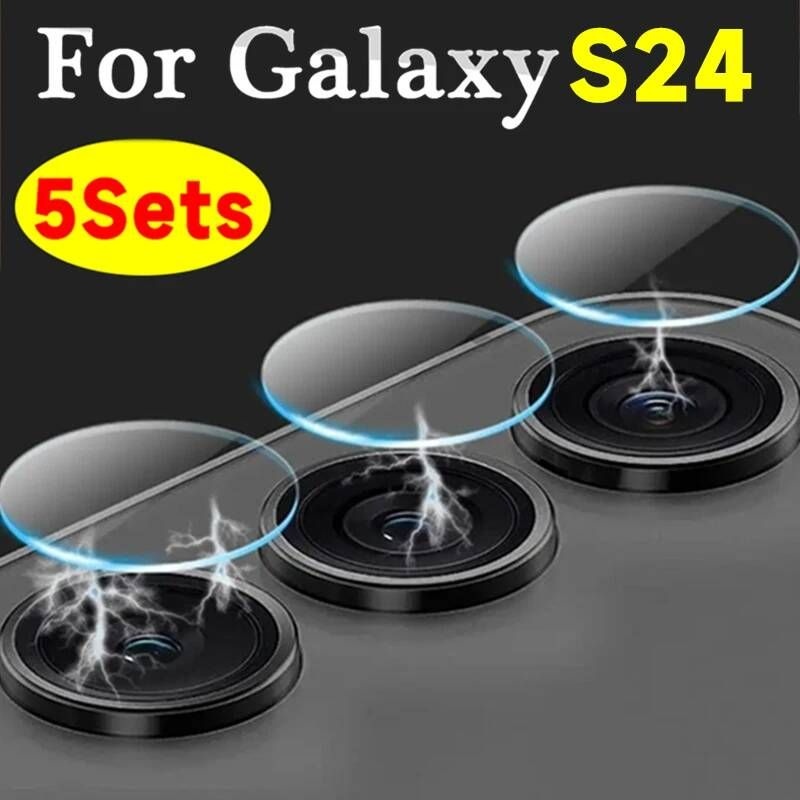 [해외] 웹캠커버 카메라 가리개 5-1Sets 삼성 갤럭시 S24S24 플러스S24 울트라 HD 기스 방지 렌즈 커버 S24 보호 필름 유리