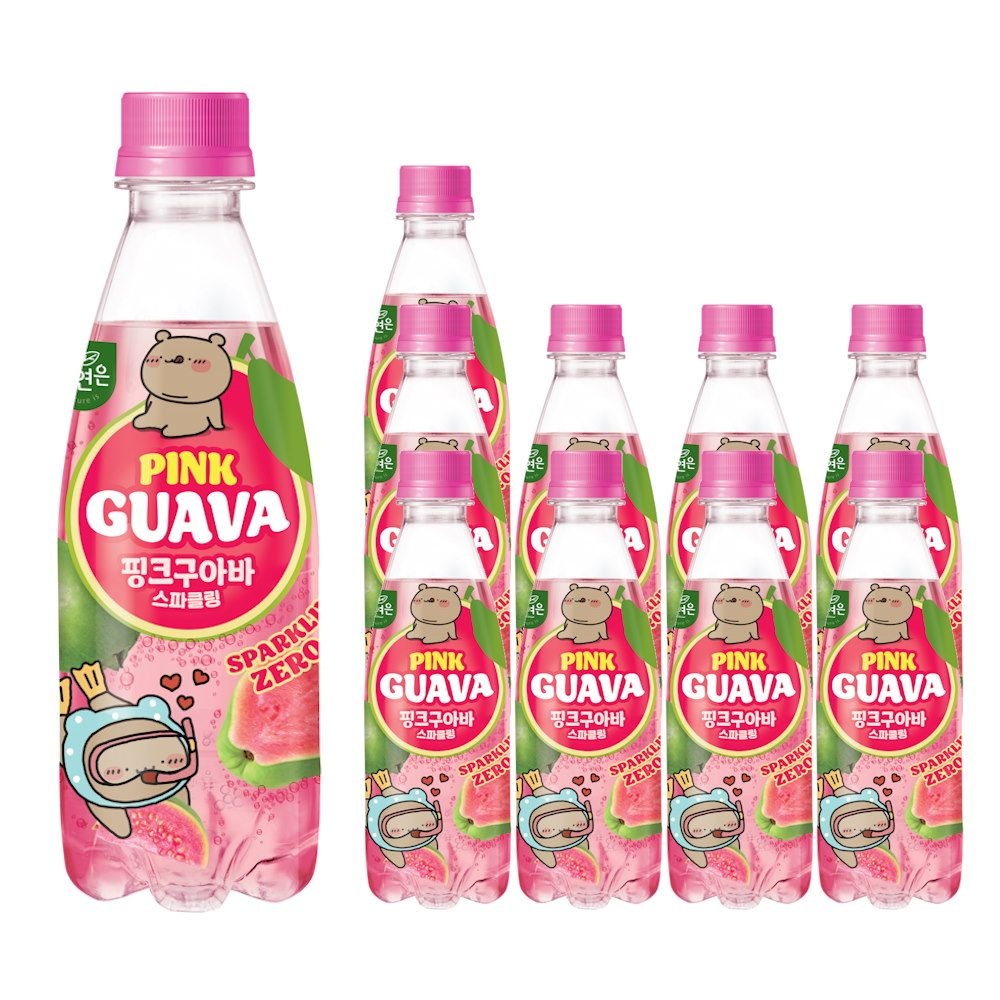 [롯데온] 웅진 자연은 핑크구아바 스파클링 350ml 10개 (토스페이 삼성 8,800원/무료)
