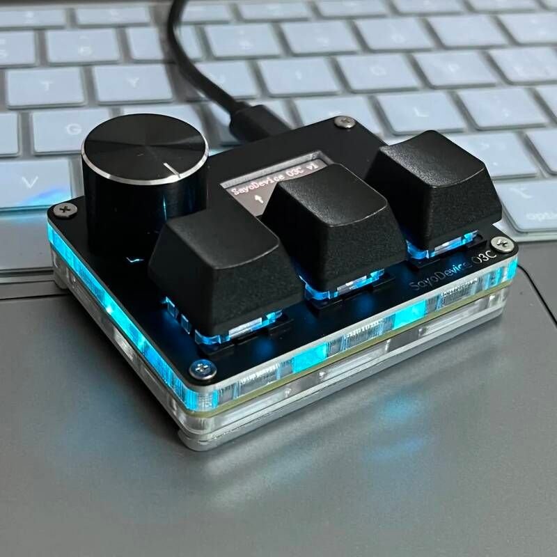 Sayodevice [해외] 키보드자판 핑크 SayoDevice OSU O3C 급속 트리거 홀 스위치 키보드 자석 적축 화면 복사 붙여넣기 샷컷
