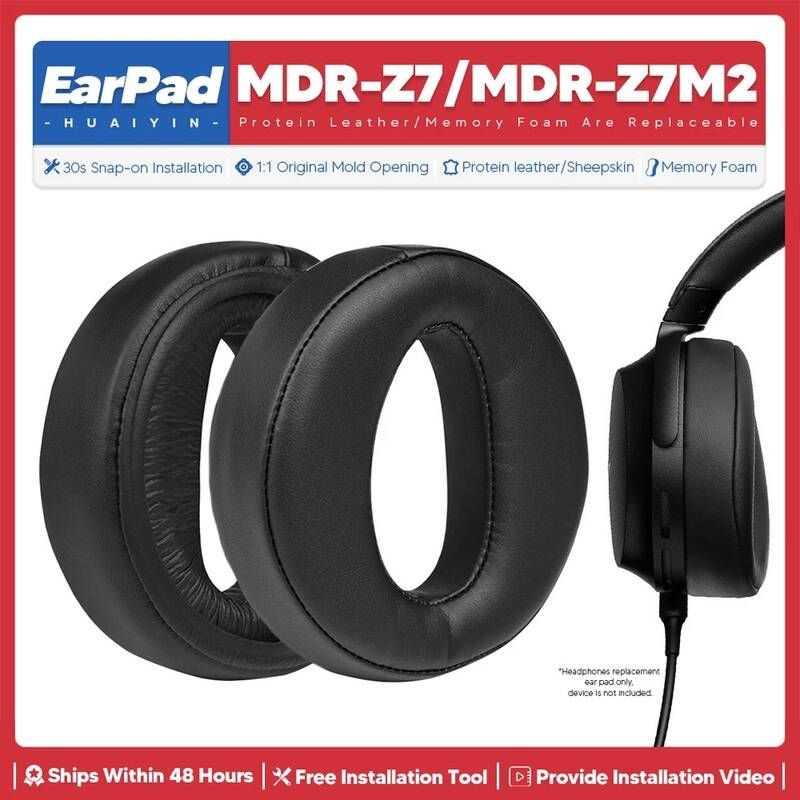 [해외] 이어캡 이어폰 고무캡 소니 Sony MDR Z7 Z7M2 교체 이어 패드 헤드폰 헤드셋 쿠션 수리 부품 메모리 폼