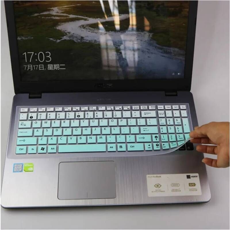[해외] 키보드실리콘커버 Asus F G N K P R U X 15 156 17 173인치 노트북 실리콘 키보드 커버 스킨 보호대 영문자
