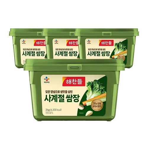 [롯데백화점]  [해찬들] 사계절쌈장 1박스 (3kg X 4개입) LE1217286843