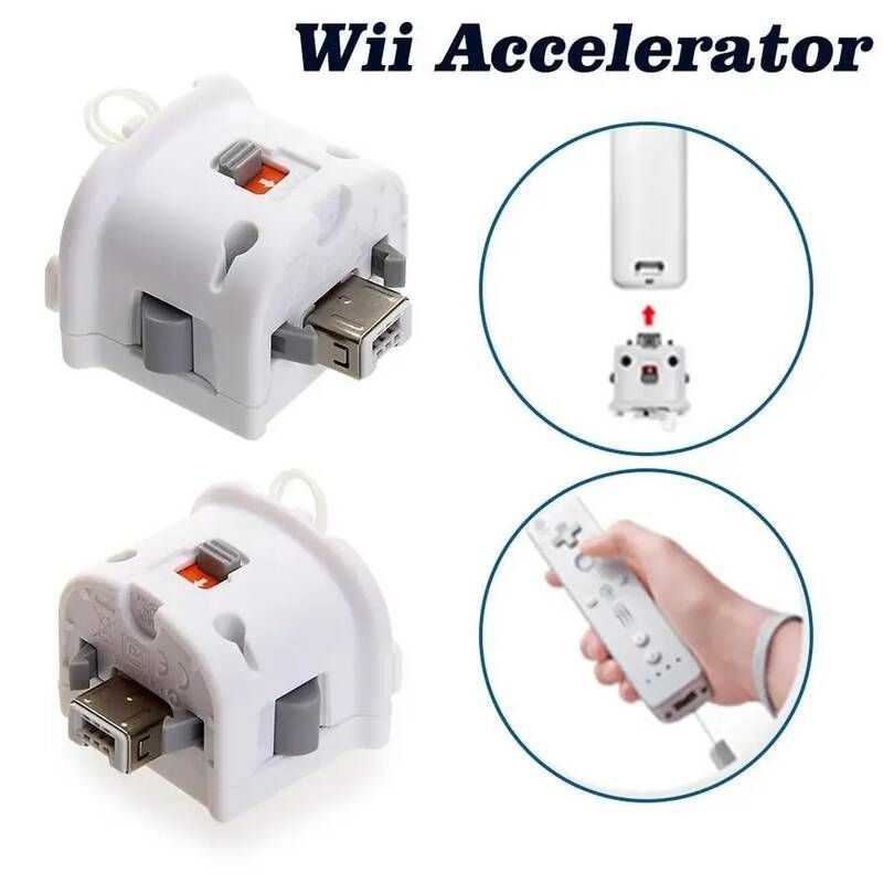 GRWIBEOU [해외] 게임패드거치대 Nintendo Wii 콘솔 모션 플러스 어댑터 센서 원격 무선 Wiimote 게임 패드 정확도 Precisio