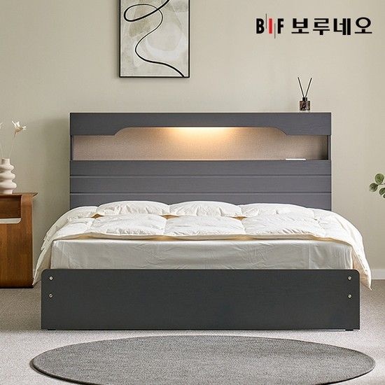 앳홈 카리나 LED 일반침대 SS-매트리스 미포함