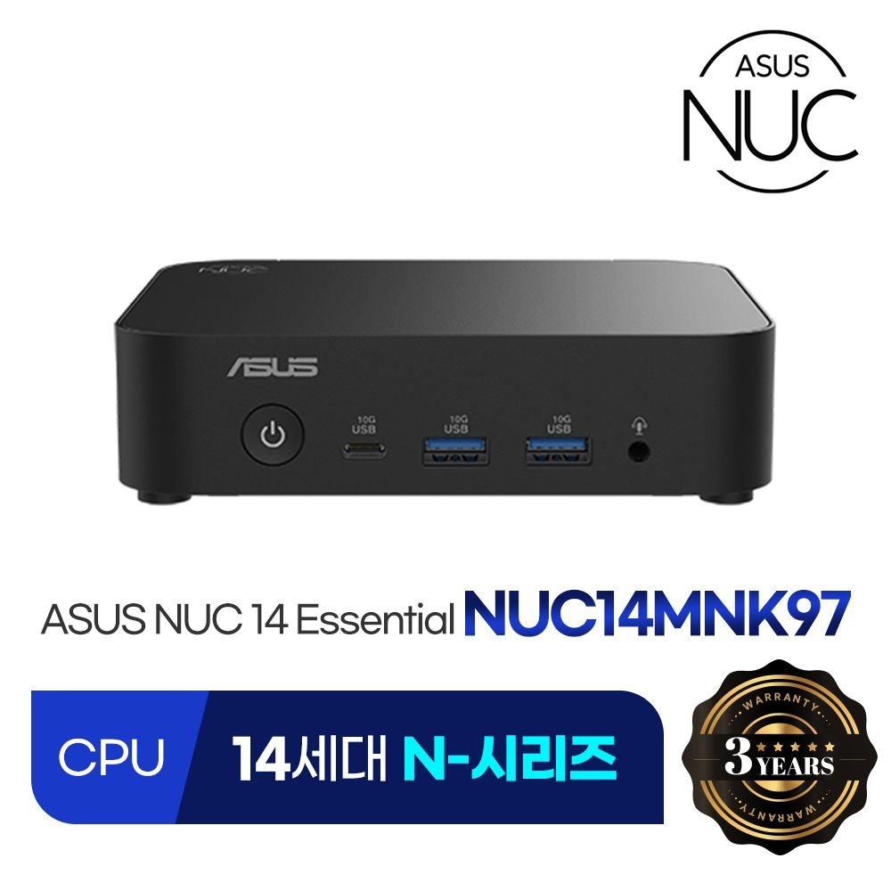 ASUS NUC 14 Essential Mill Canyon NUC14MNK97 (베어본) 미니PC 산업용PC 오피스용