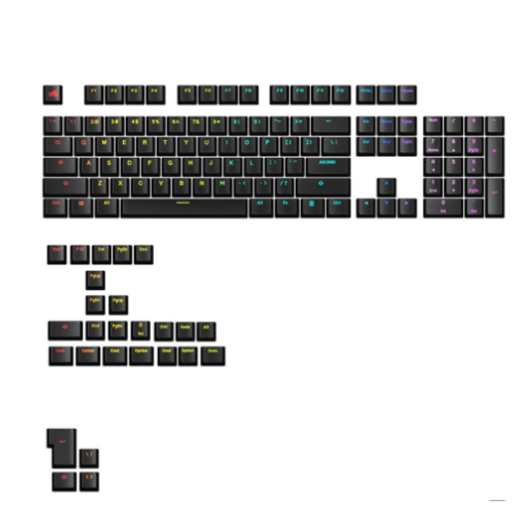 글로리어스 GPBT Backlit RGB 투과 블랙 키캡 영문