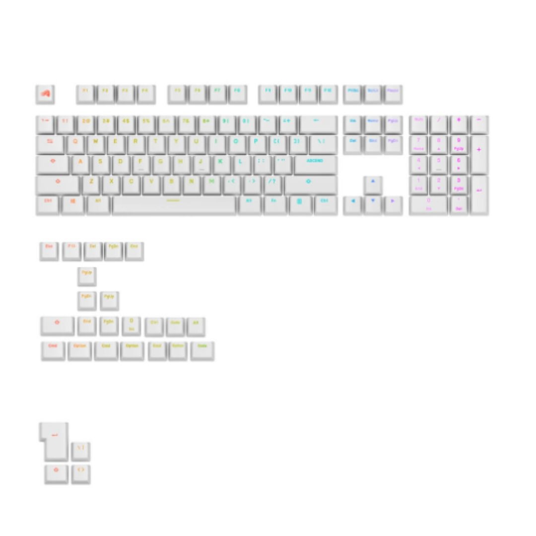 글로리어스 GPBT Backlit RGB 투과 화이트 키캡 영문
