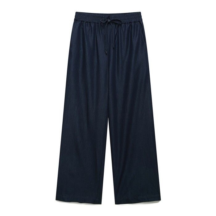 나이스클랍 밴딩 스트링 와이드 데님 팬츠 N262OWN508