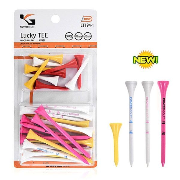 코비스 럭키 골프티 LT194-1 (우드티 30pcs)