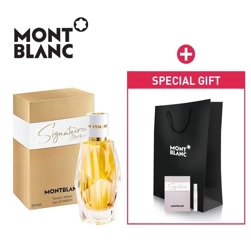 몽블랑 시그니처 압솔뤼 EDP 30ml 공식수입 정품 + 샘플,쇼핑백