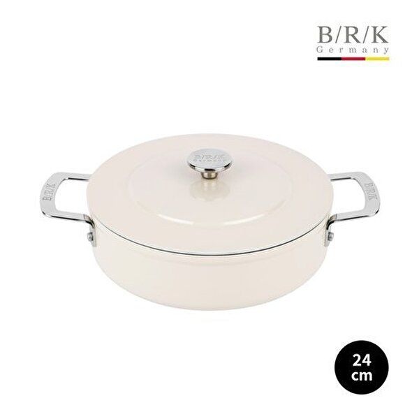BRK [BRK]에볼루션 풀 인덕션 전골냄비 24cm (밀크)