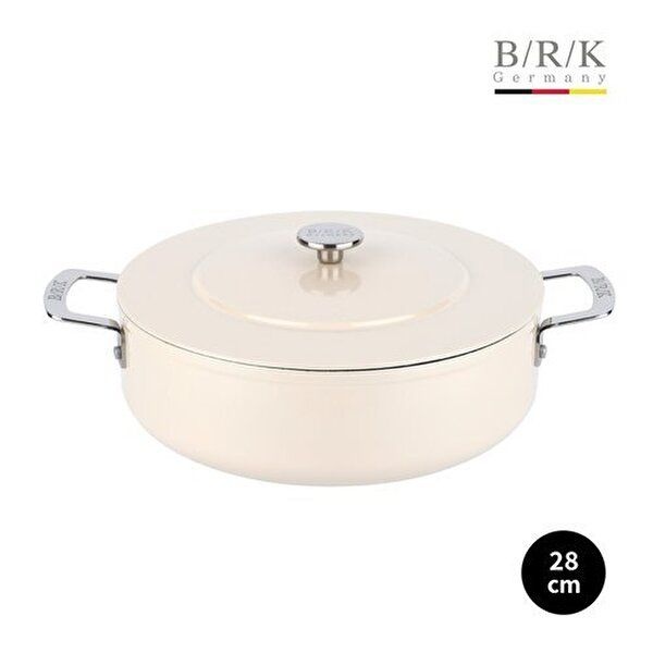 BRK [BRK]에볼루션 풀 인덕션 전골냄비 28cm (밀크)