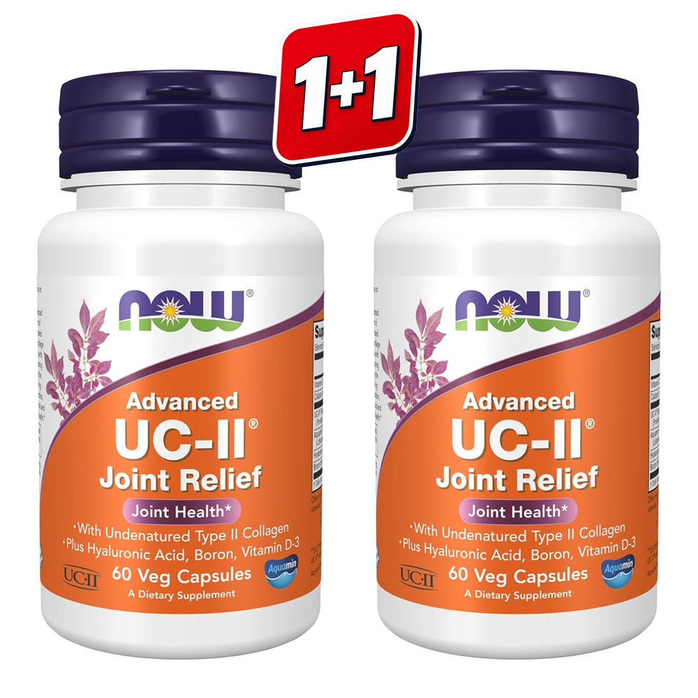 나우푸드 UC투 조인트 릴리프 UC-II 타입투콜라겐 히알루론산 캡슐 60정 2개