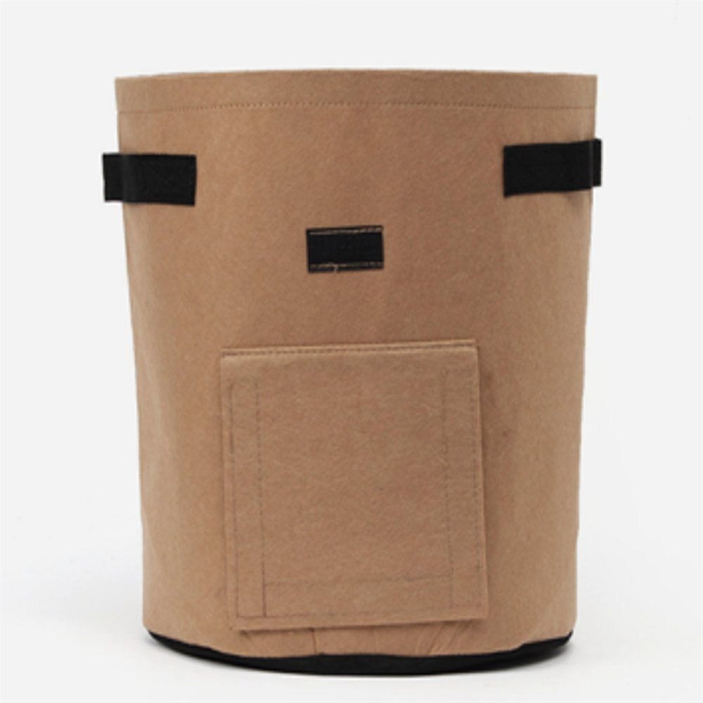 [온세일]완자스토어 뿌리채소 부직포 화분 2P 30X35CM 브라운 감자화분 실내대형화분 불루베리화분