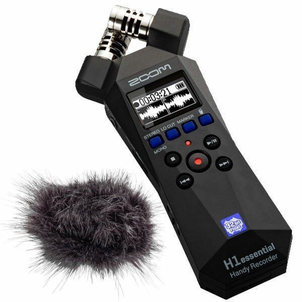 [해외] ZOOM H1essential + WSH-1e 전용 윈드스크린 세트 휴대용 레코더