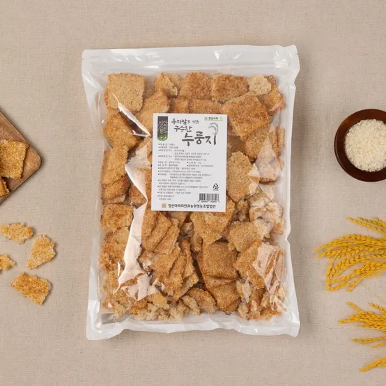 국산 구수한 가마솥 우리쌀 누룽지 간식 1kg