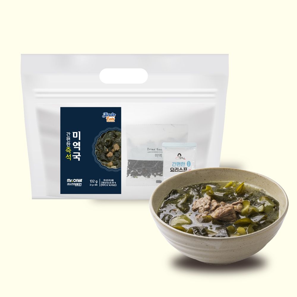 진도잇츠 간편한 즉석미역국 132g(22g*6EA)