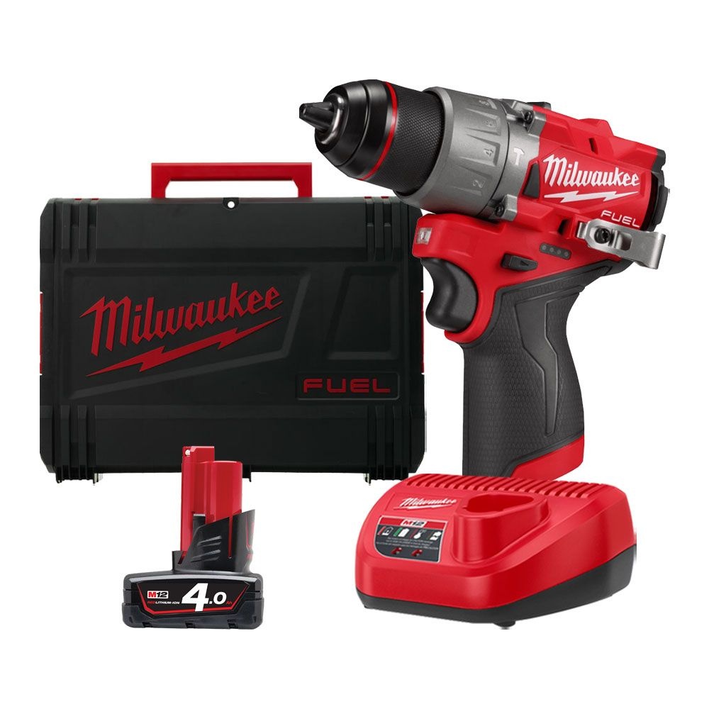 밀워키 M12 FPD2-401X 충전 해머드릴 GEN3 12V 4.0Ah 배터리 1개 세트