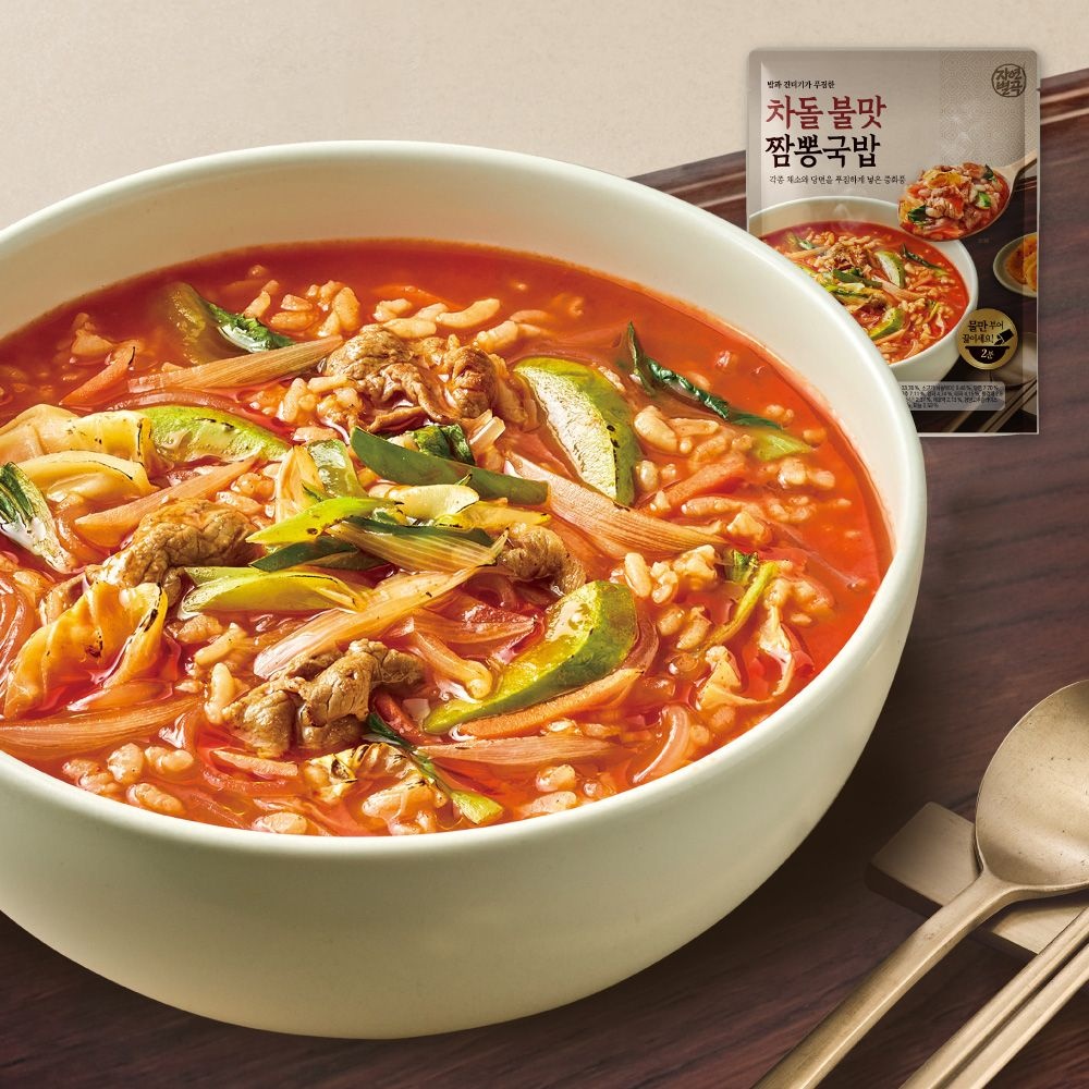 자연별곡 차돌 불맛 짬뽕국밥 420g 2인 2분 완성 471123