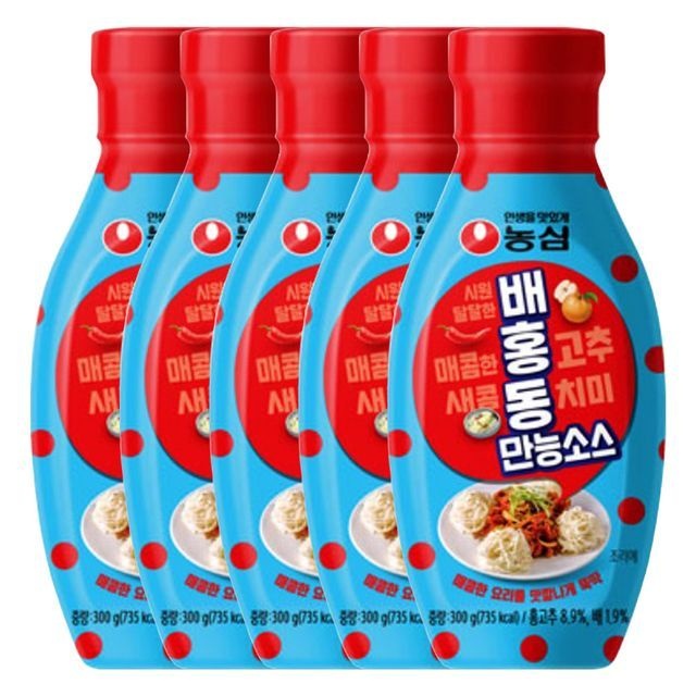 농심 배홍동 만능소스 300g X 5개