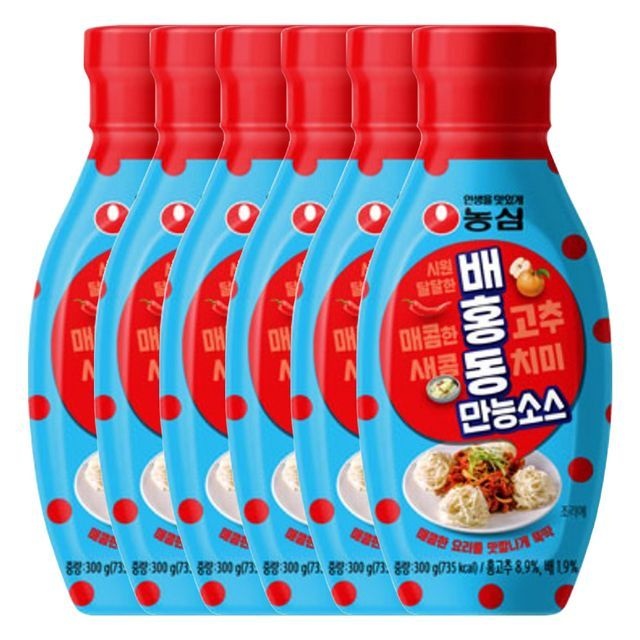 농심 배홍동 만능소스 300g X 6개