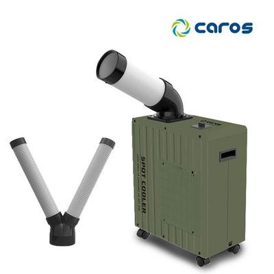 캐로스 1구 미니 코끼리 이동식에어컨 + 2구 자바라 CPC-F2200K_2 /실외기없는 공장 공업용 캠핑 업소 산업