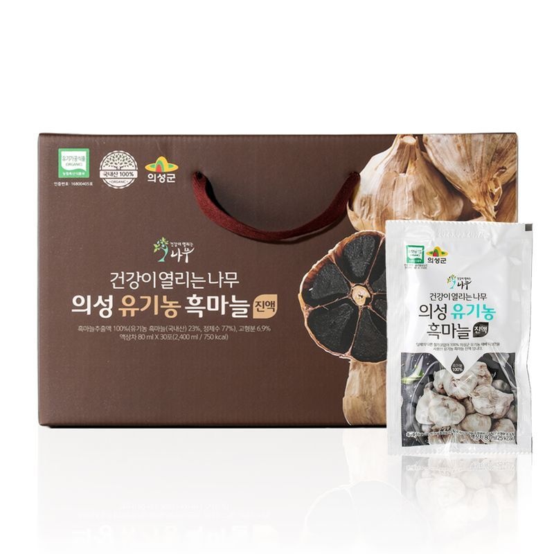[건강이열리는나무] 의성 유기농 흑마늘 진액(80 ml X 30포)1상자