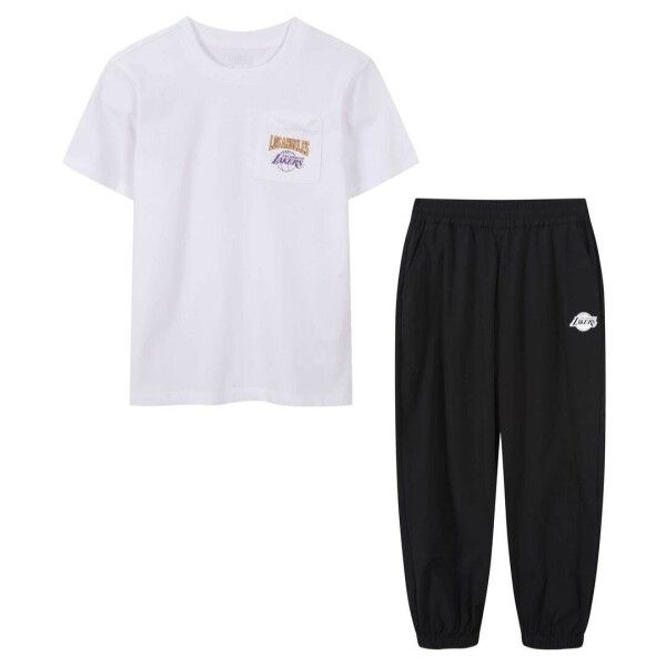 [NBA KIDS] NBA LAL 포켓 2PCS 세트 블랙 K262ST020P19_US