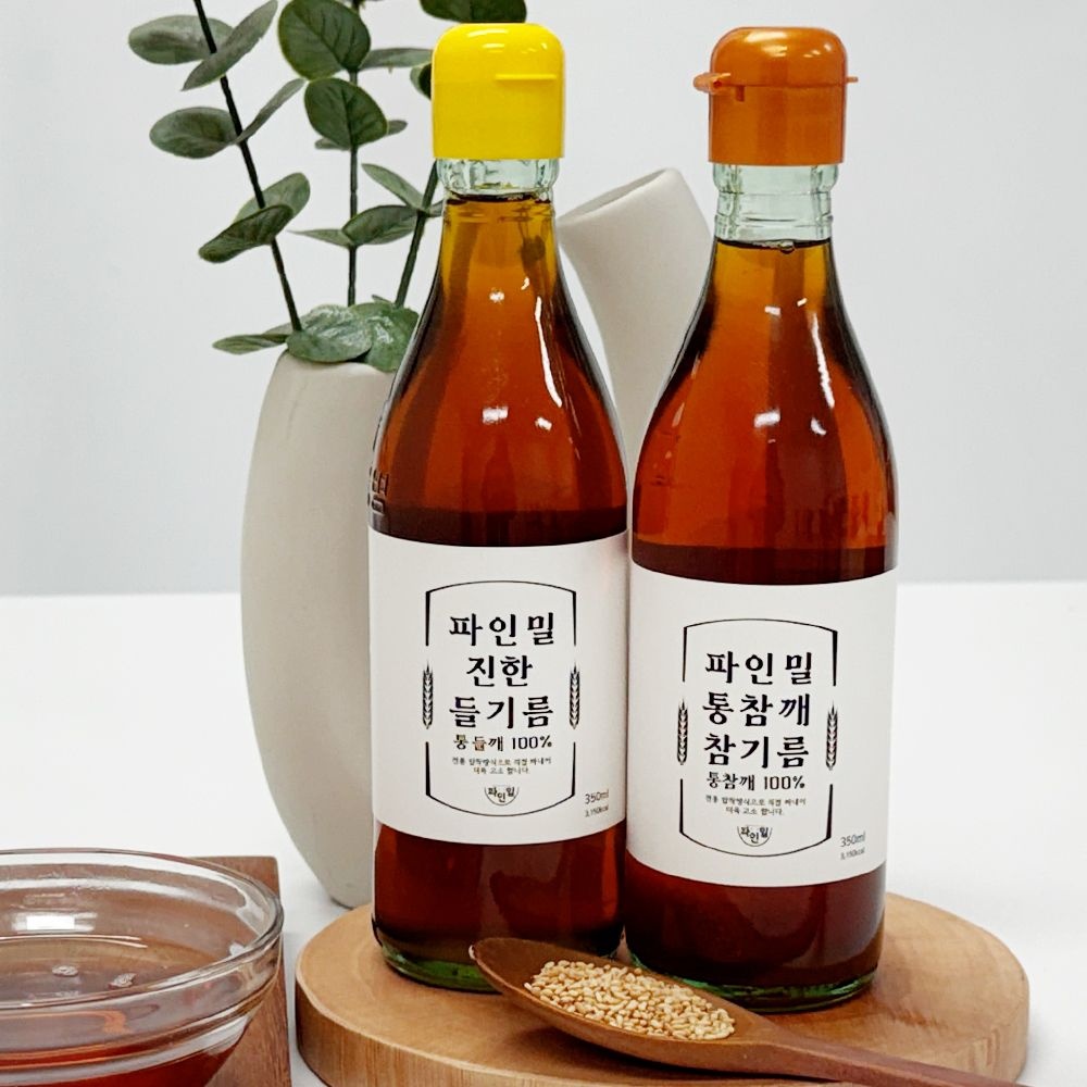 [롯데온] 저온압착 통깨 참기름 350ml 2병