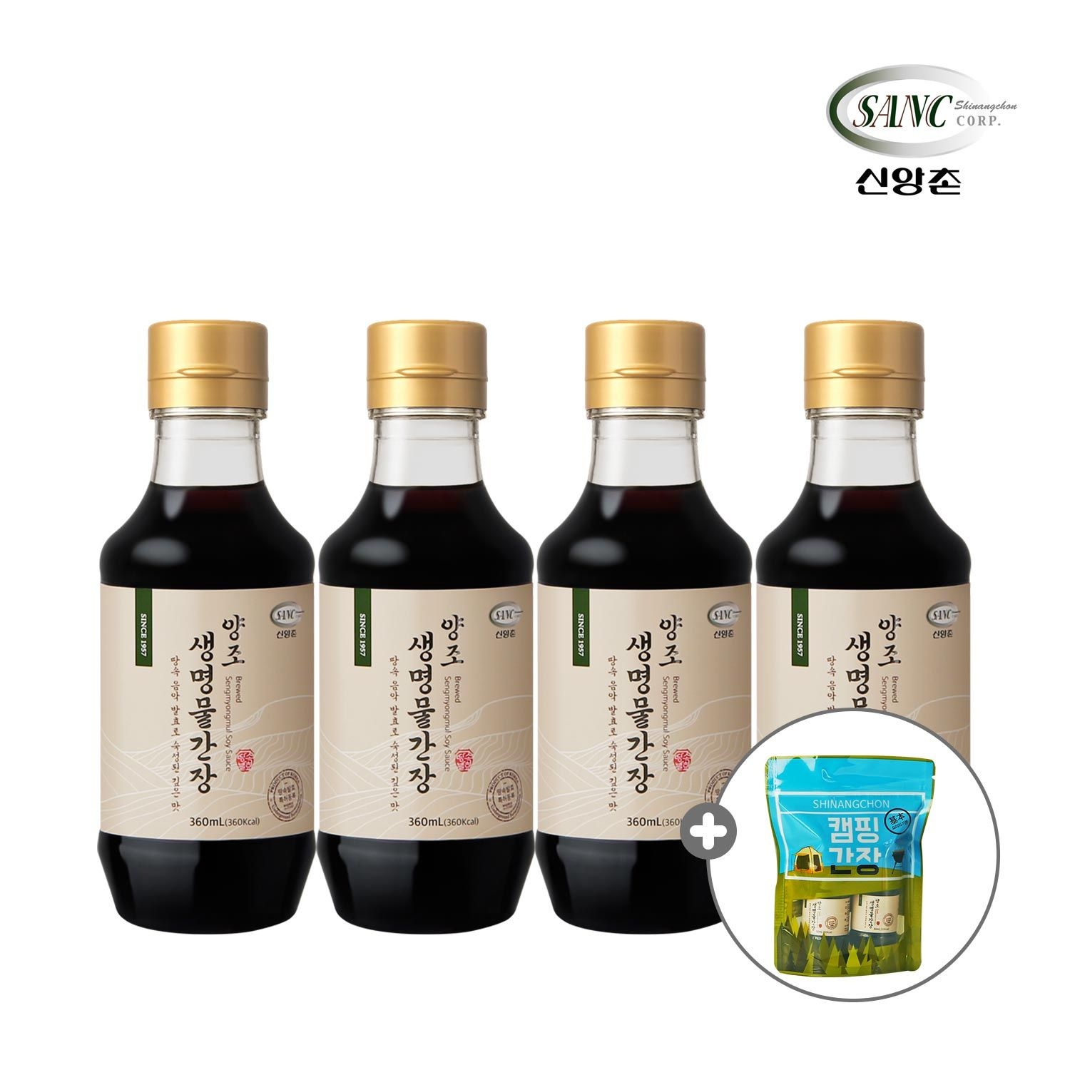 양조 생명물간장 360mL 4병 (미니캠핑팩 증정)