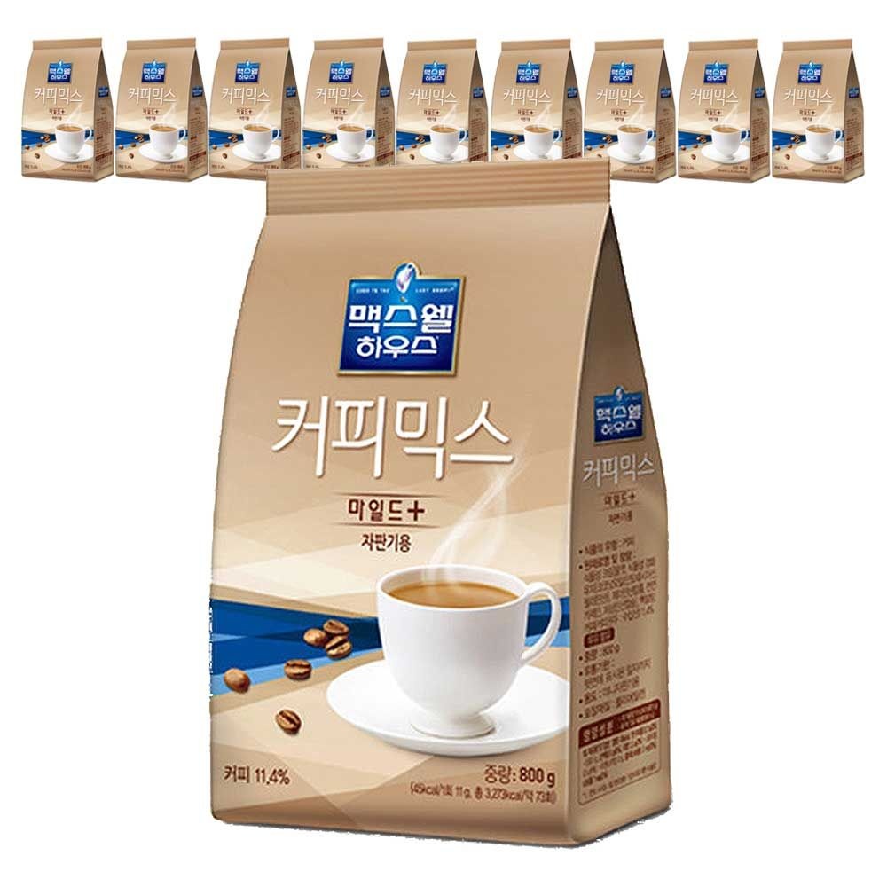 동서식품 맥스웰하우스 마일드플러스 커피믹스 800g x 10개