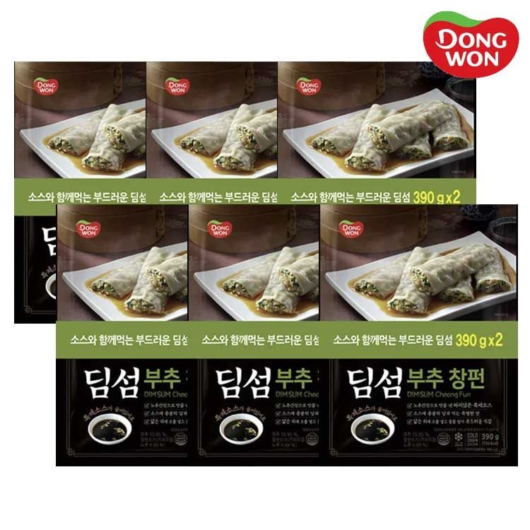 [온누리7%혜택][동원] 딤섬 부추창펀 390g x 6봉 (2*3)