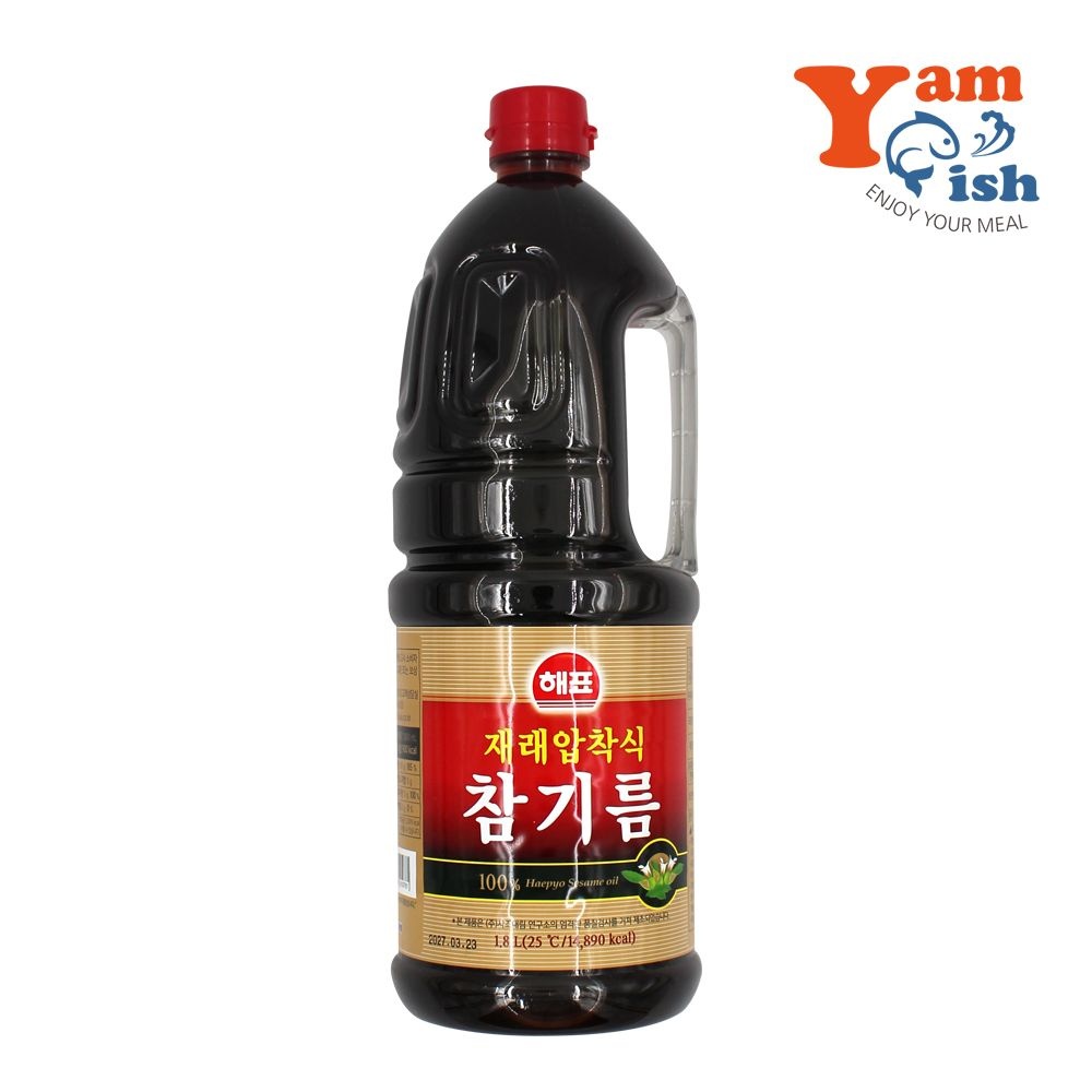 사조해표 재래압착식 참기름 1.8L x 8개
