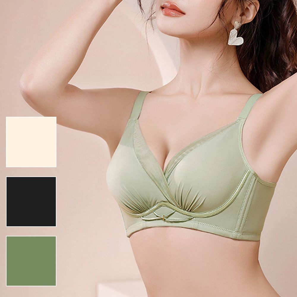 퓰컵 심리스 속옷 저중심 노와이어 볼륨업 예쁜 뽕브라