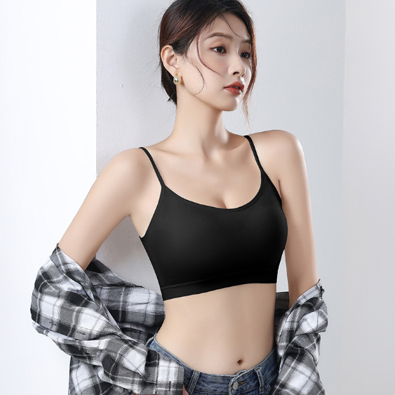노와이어 브라 일체형 와이어리스 브라탑 끈나시 브라렛 3컬러