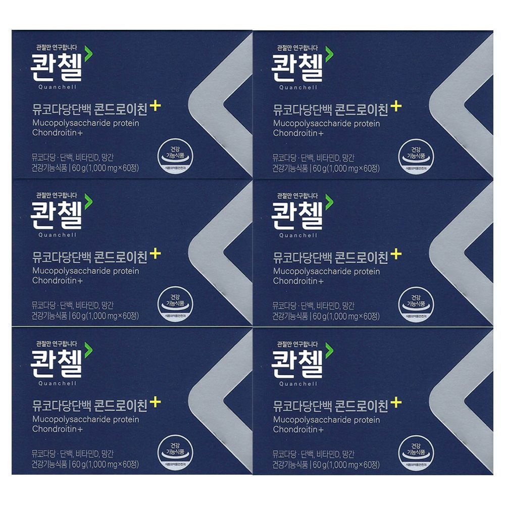 콴첼 뮤코다당단백 콘드로이친 플러스 1000mg x 60정 6개 / 써클