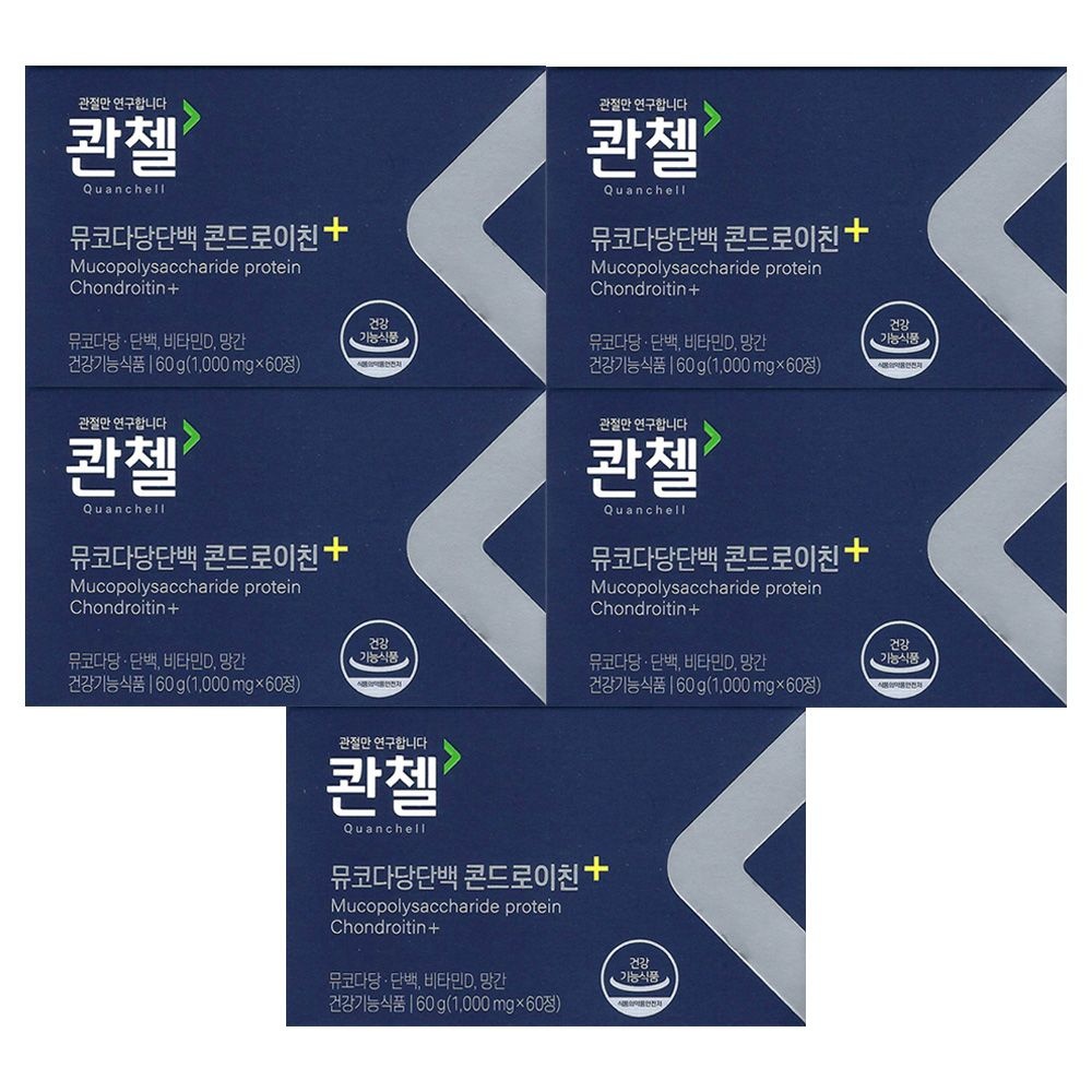 콴첼 뮤코다당단백 콘드로이친 플러스 1000mg x 60정 5개 / 써클